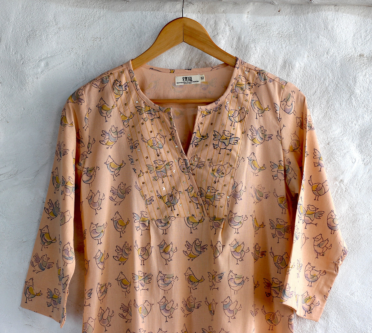 pretty as peach kurta