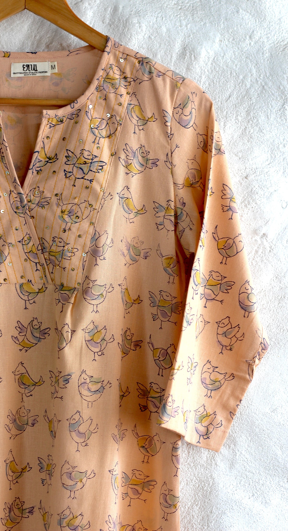 pretty as peach kurta