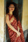 MYSTIC MAROON JAAL DELIGHT - Chanderi Saree