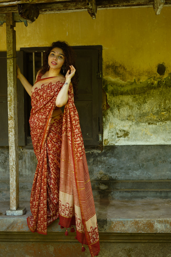 Hand Block Printed Sarees – Page 2 – Chhapa