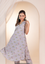 Gray Auto-Rickshaw Kurta set