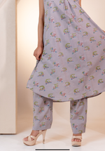 Gray Auto-Rickshaw Kurta set