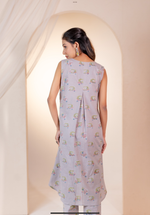 Gray Auto-Rickshaw Kurta set