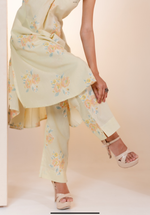 Yellow Gulab Butta Kurta set