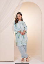 Skyblue Anar Butte Kurta set