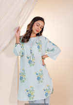 Skyblue Anar Butte Kurta set