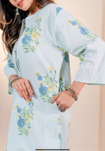 Skyblue Anar Butte Kurta set