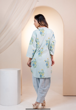 Skyblue Anar Butte Kurta set
