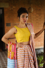 MALALA – Handwoven Mul Cotton Saree