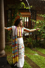 FRIDA IN A MEADOW – Handwoven Mul Cotton Saree