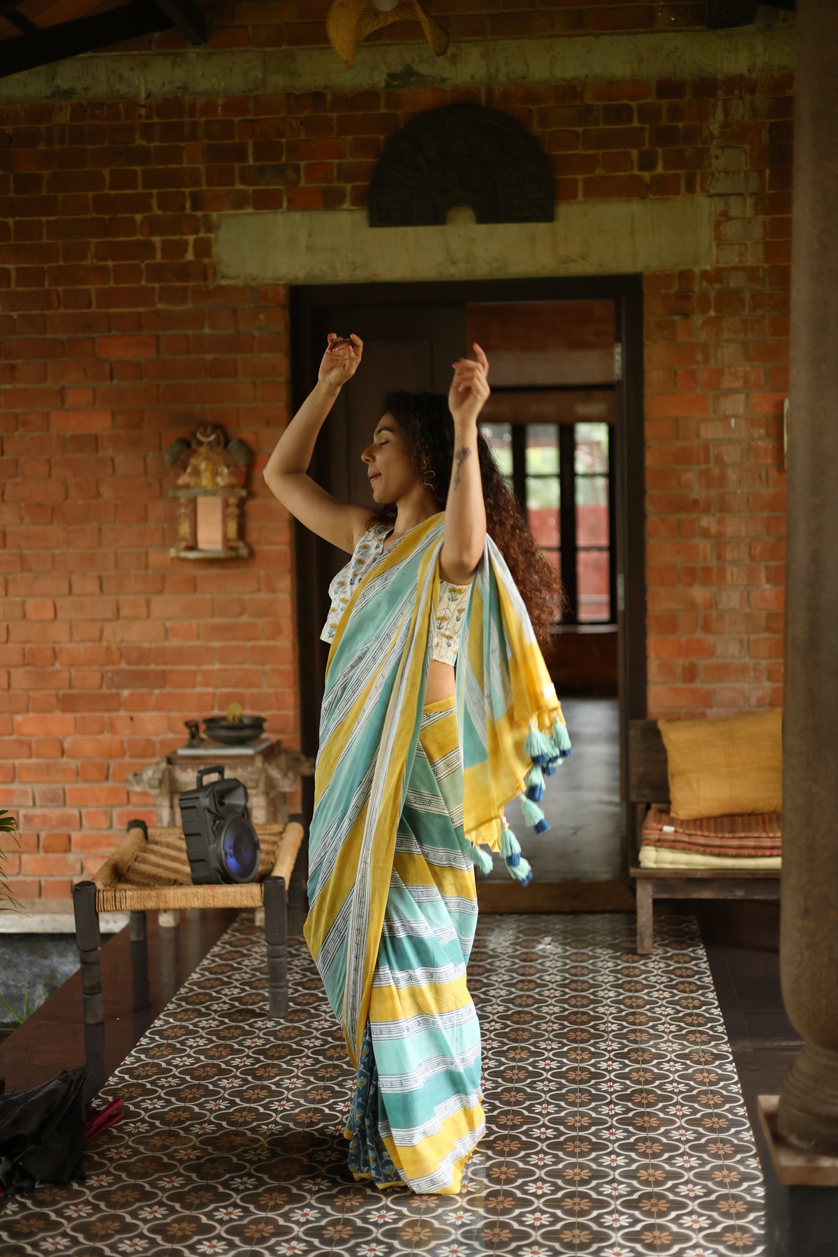 JAAL– Mul Cotton Saree