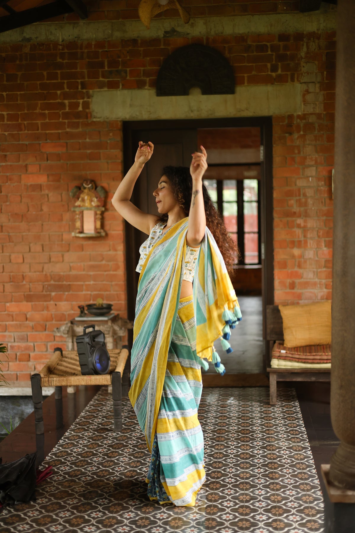 JAAL– Mul Cotton Saree