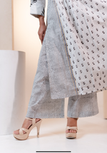 Black & White Gulab Kurta