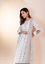 Black & White Gulab Kurta