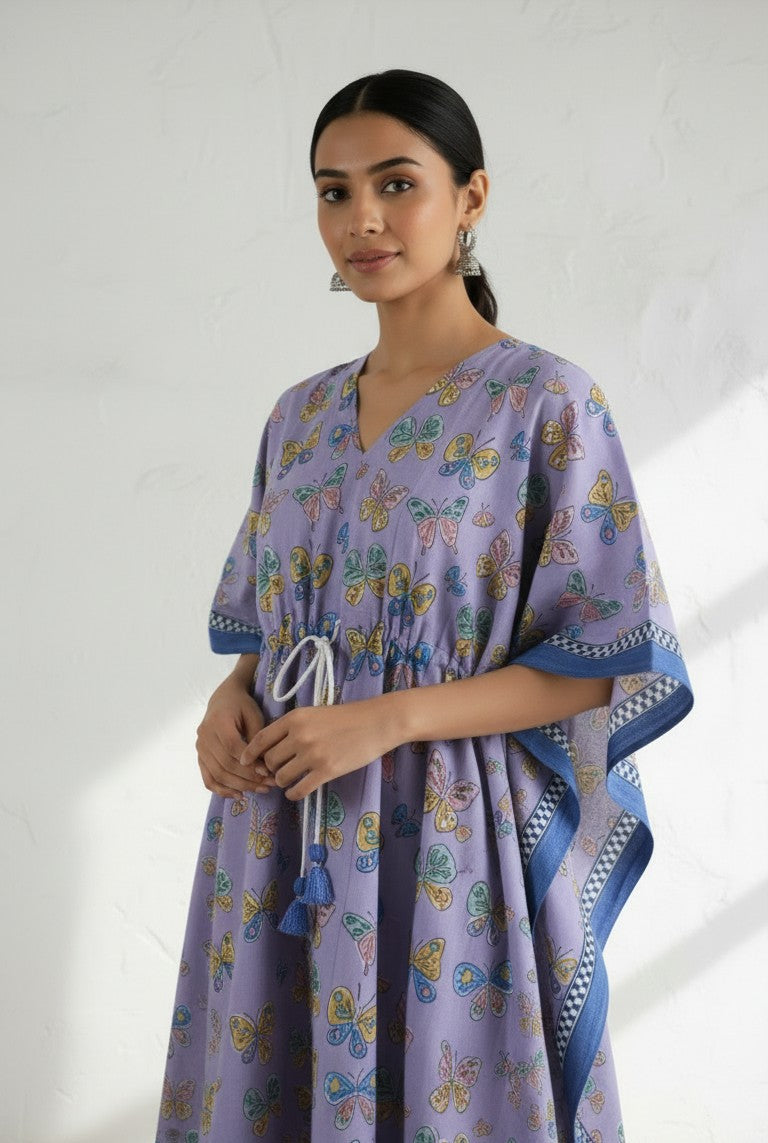 KAFTAN - Purple Butterfly