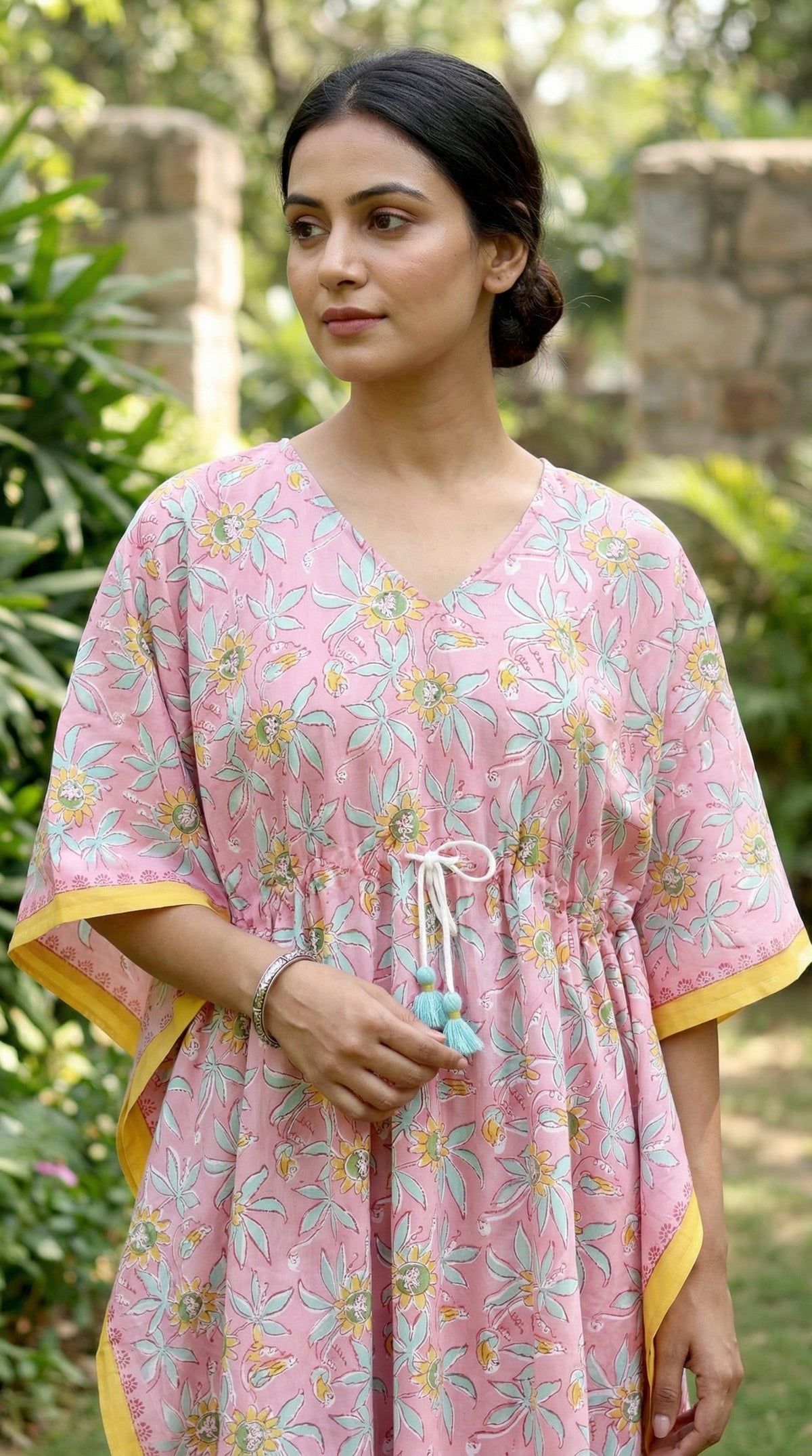 KAFTAN - BLUSH PINK FLORAL