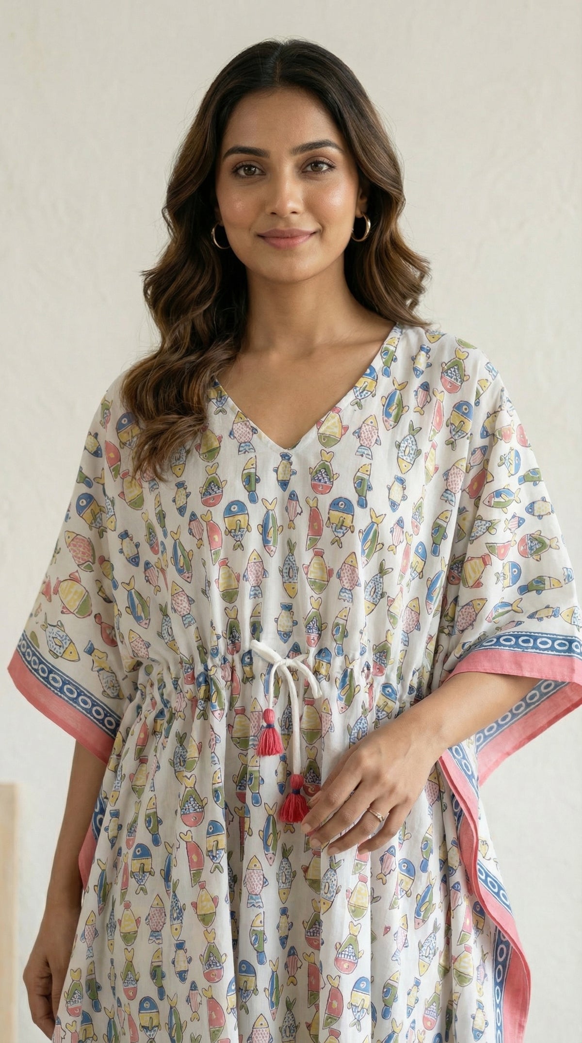 Kaftan- Fish in White