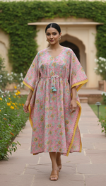 KAFTAN - BLUSH PINK FLORAL