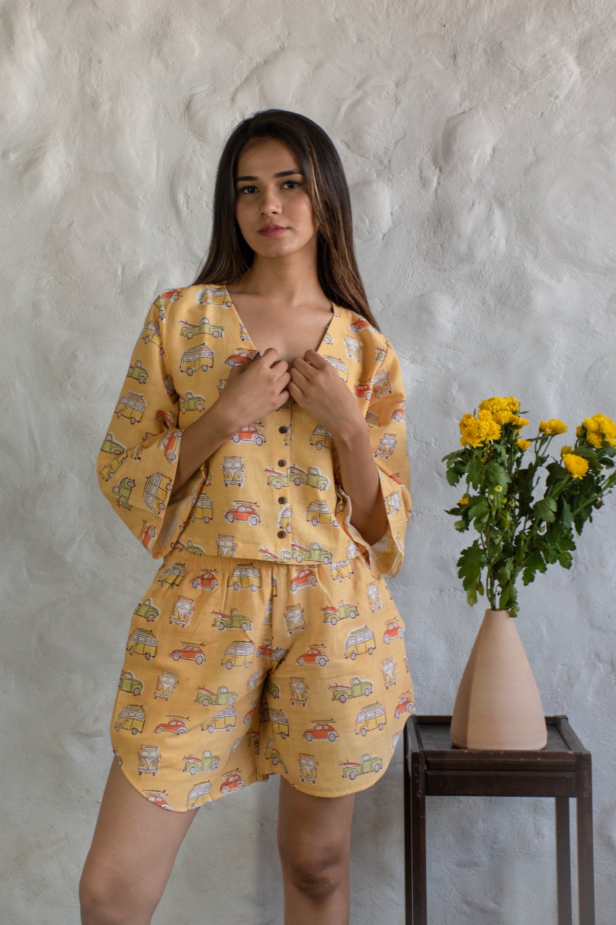 Yellow Camper Van Co-Ord Set