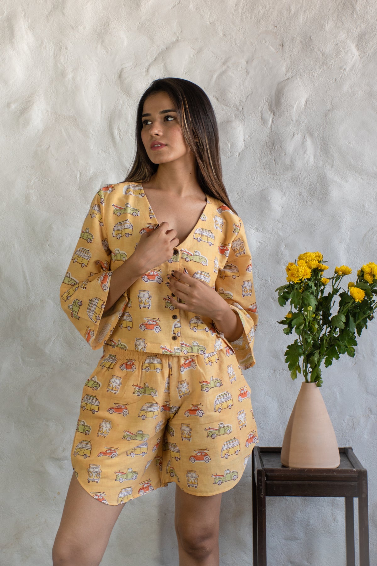 Yellow Camper Van Co-Ord Set