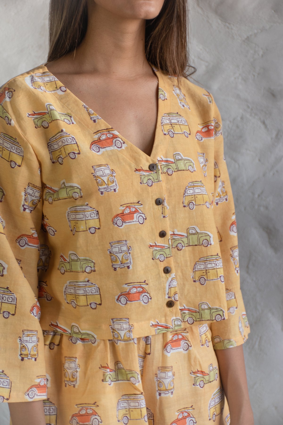 Yellow Camper Van Co-Ord Set