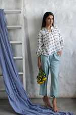 White Feather Muslin Top