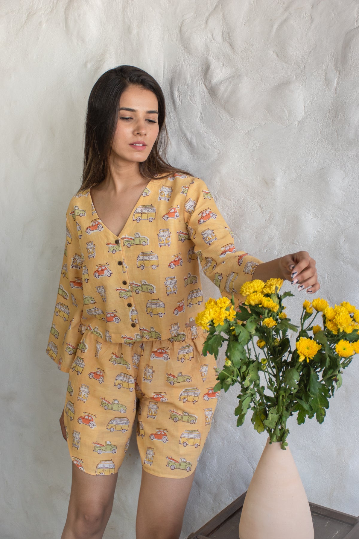 Yellow Camper Van Co-Ord Set