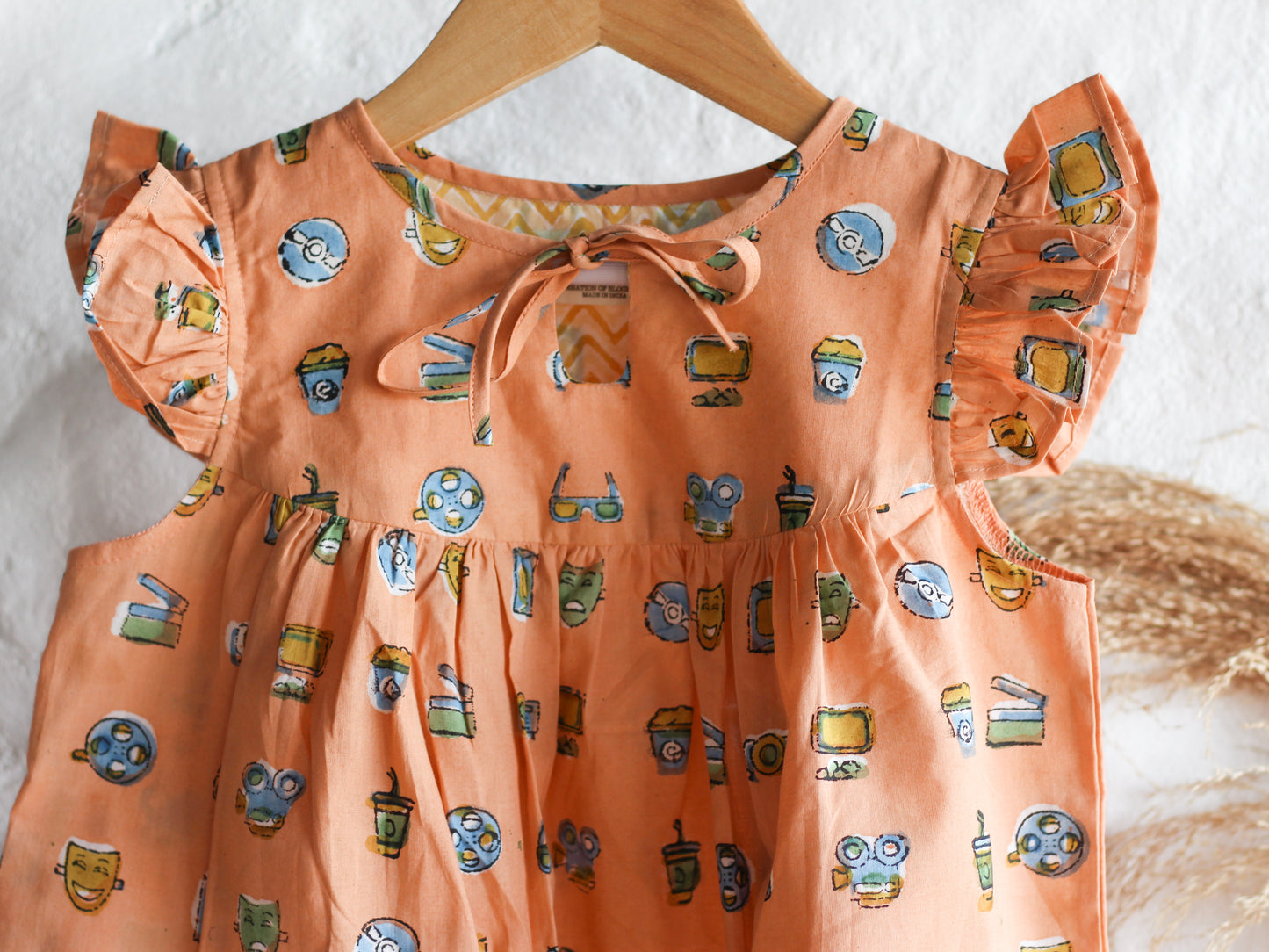 Peachy Flower Dress