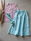 ChaniyaCholi- Birdies In Mint & Pink