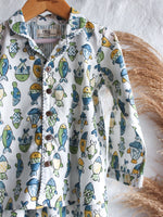 Unisex Kids Pajama - Fishes in White - CHHAPA