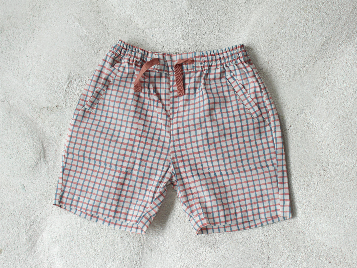 Cotton Chex Shorts