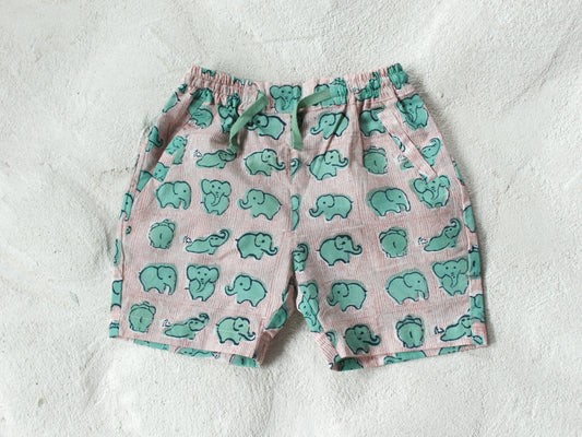 Cotton Elephant Shorts