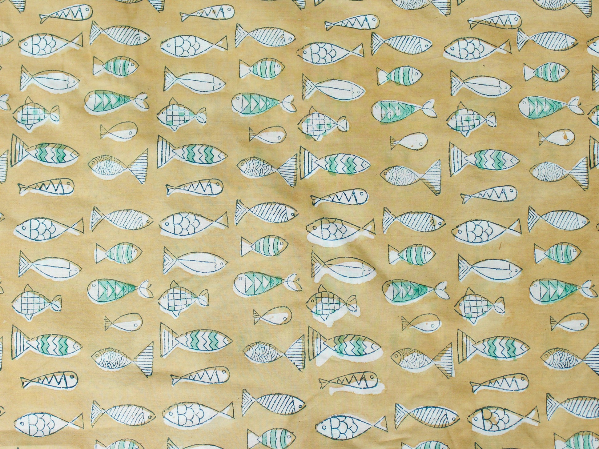 Fabric - Fish in Brown - CHHAPA