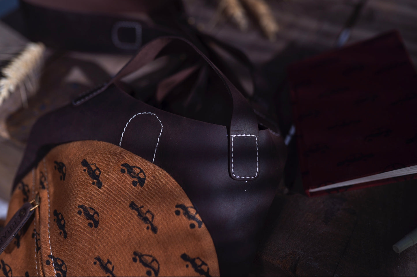 Cross Body Leather Sling Bag - CHHAPA