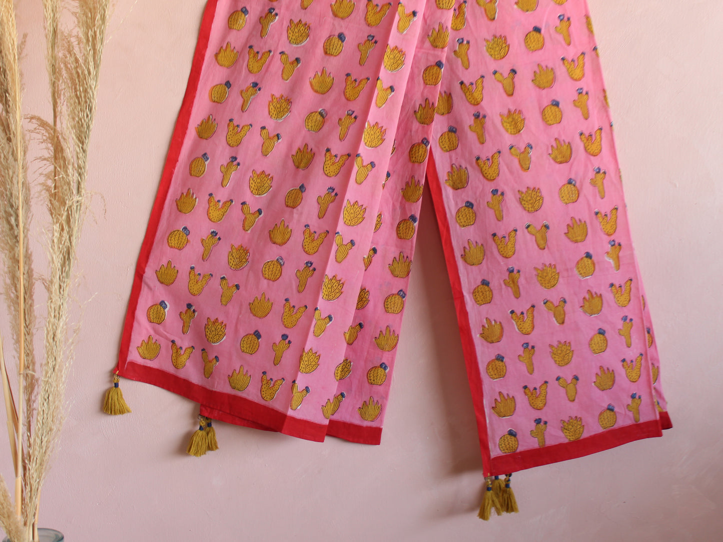 COTTON PINK CACTUS DUPATTA
