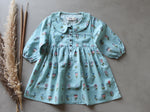 KIDS BLUISH COLLAR DRESS
