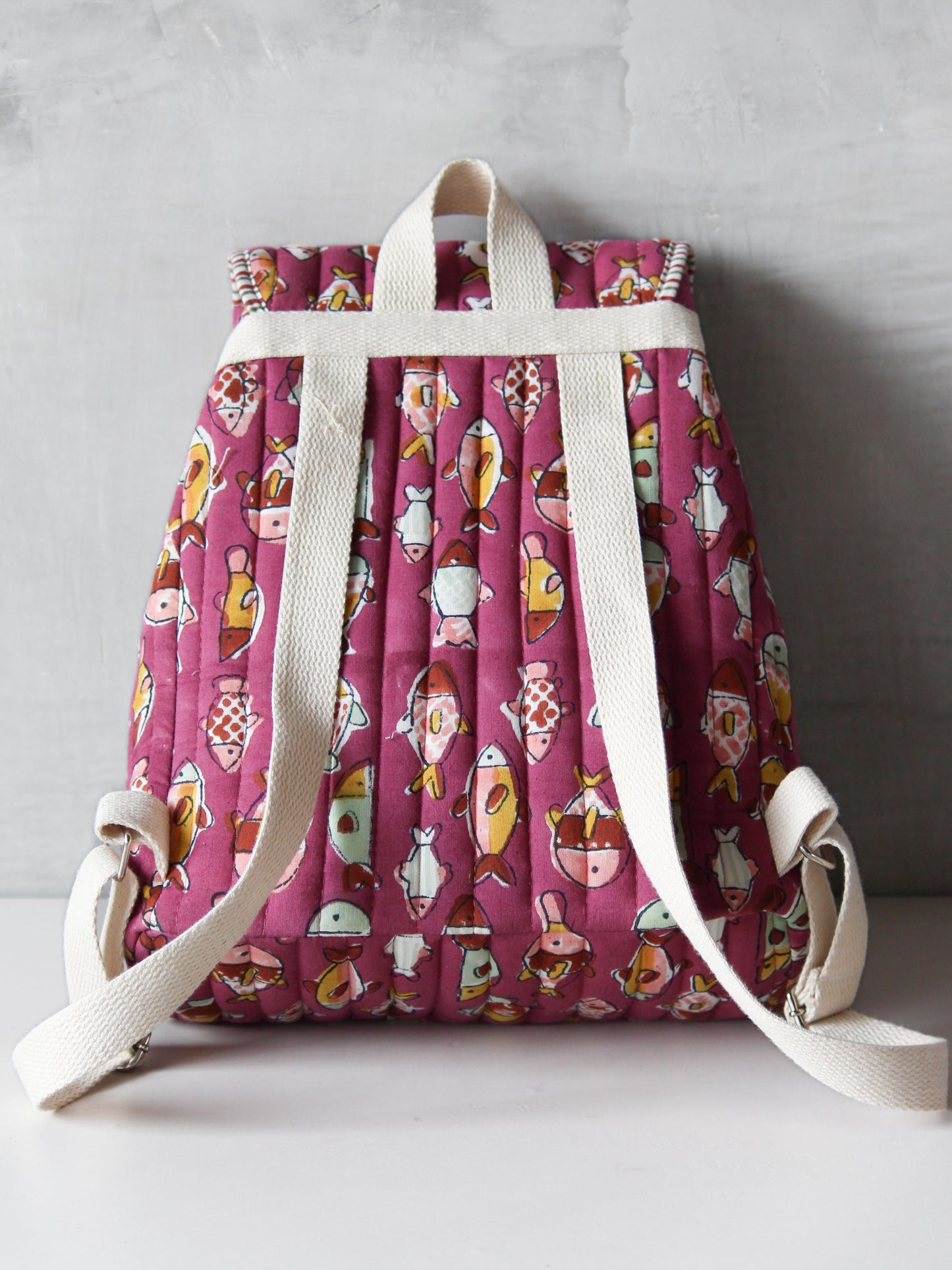 KIDS - FISH IN MULBERRY PURPLE BAG
