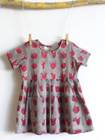 Gray Cactus Pocket Dress - CHHAPA