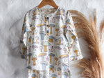 Unisex Kids Pajama - White Mushroom - CHHAPA