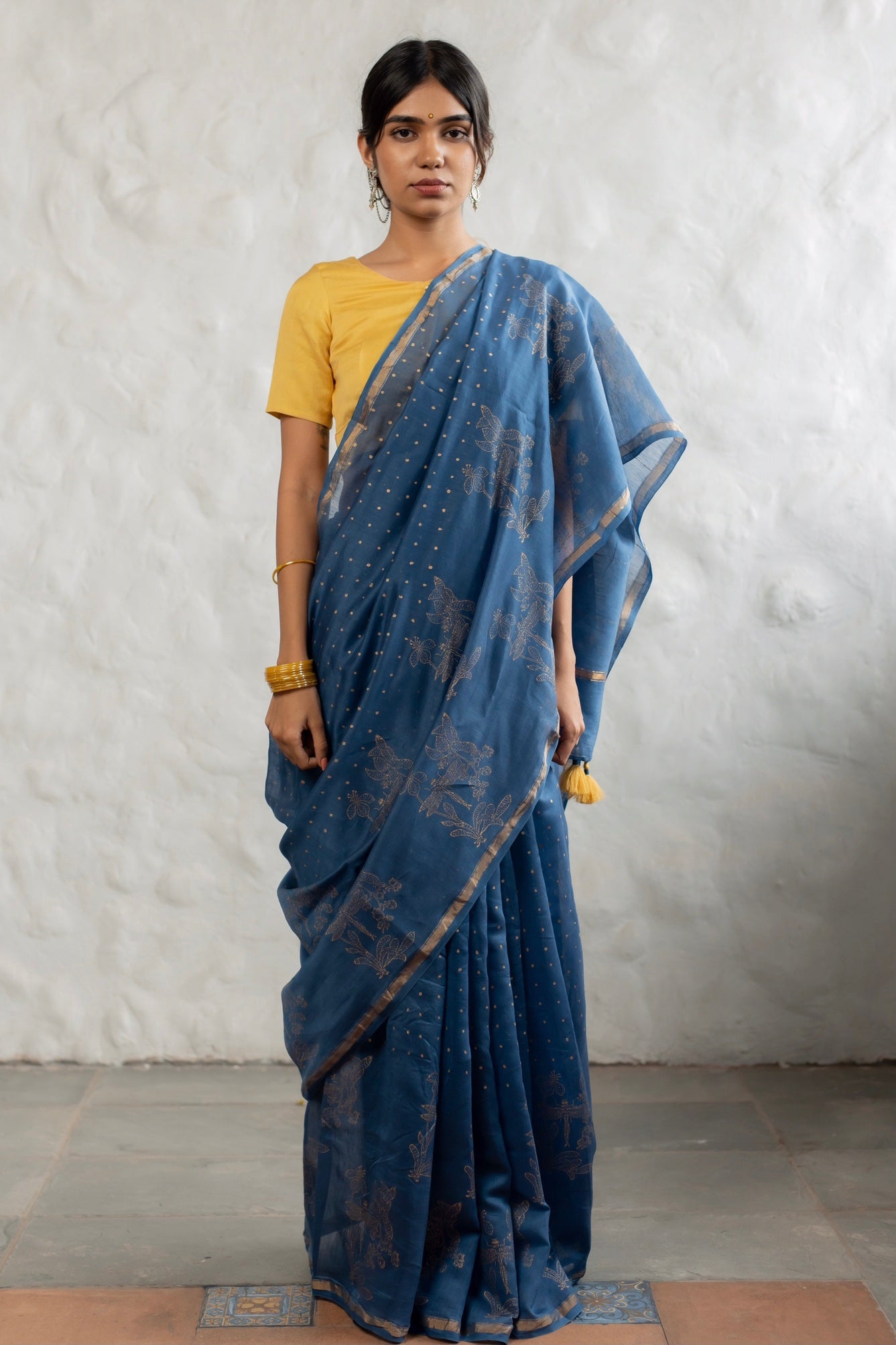 NEELA Chanderi Saree
