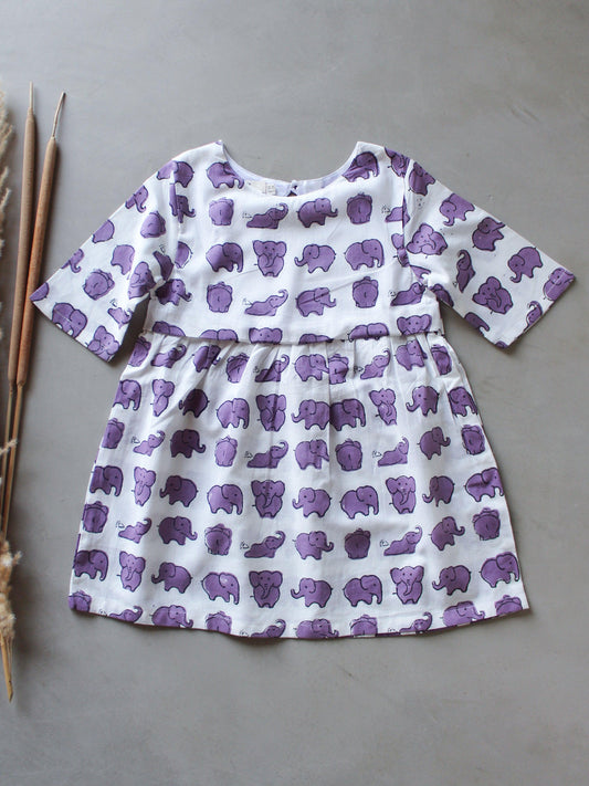 Purple Ele Dress - CHHAPA