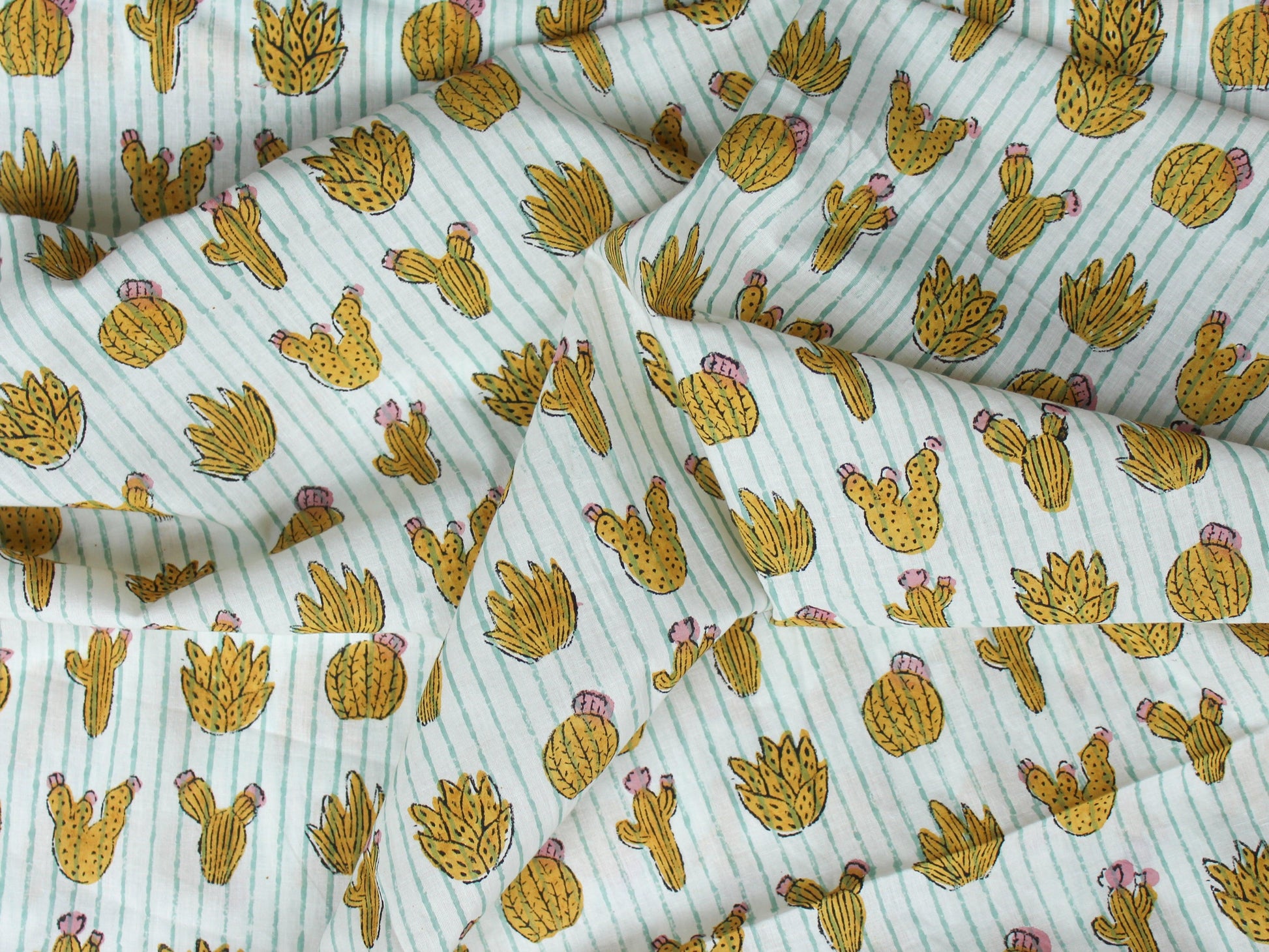 Fabric - Cactus with Lining - CHHAPA