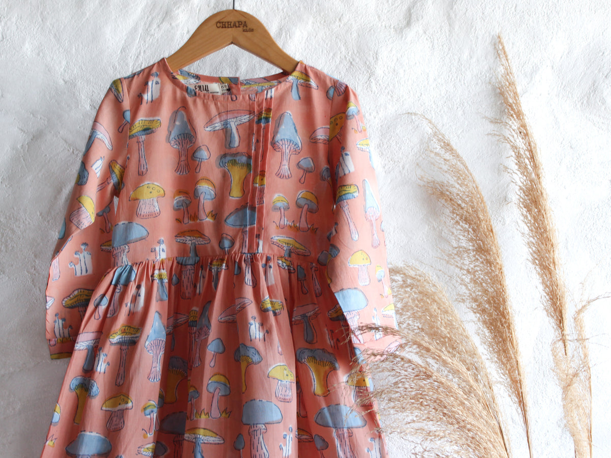 Peach Mushroom Dress