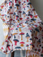 Kids Muslin Blanket- Mushrooms in White - CHHAPA