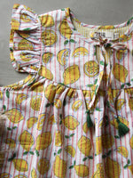 White & Pink Lemon Dress - CHHAPA