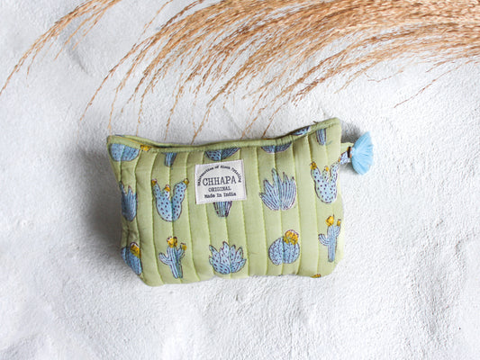 CACTUS IN PISTACHIO GREEN POUCH