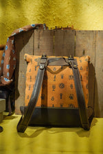 Canvas Leather Backpack Bag - CHHAPA