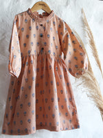 Peach Flower Butti Dress