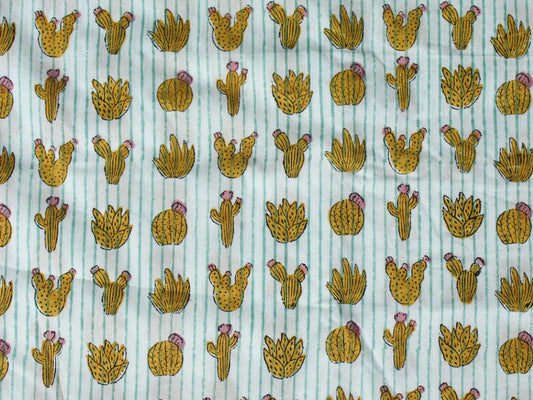 Fabric - Cactus with Lining - CHHAPA