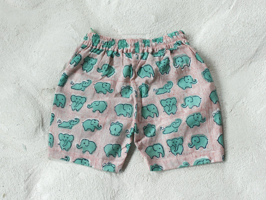 Cotton Elephant Shorts